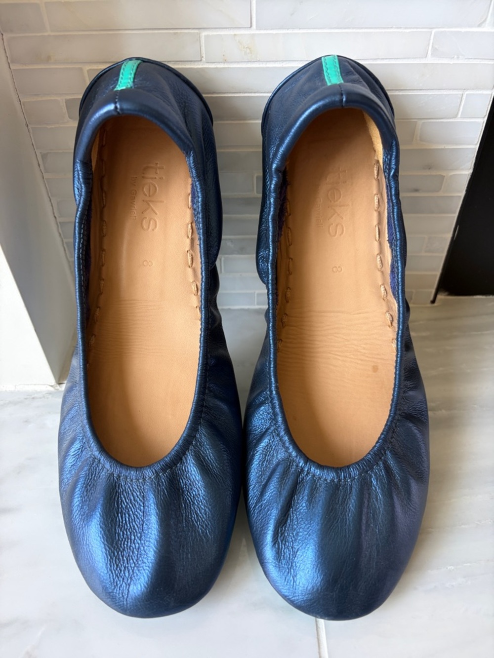 Tieks Midnight Blue Metallic size 8 - Picture 7 of 7
